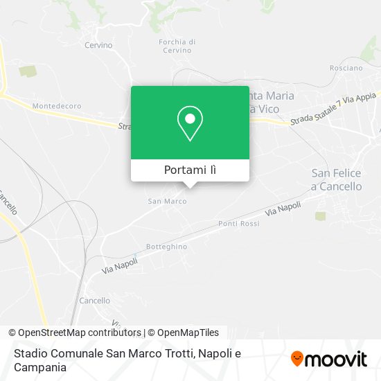 Mappa Stadio Comunale San Marco Trotti