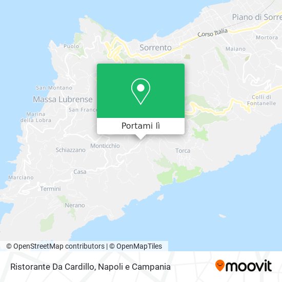 Mappa Ristorante Da Cardillo