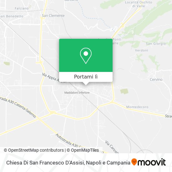 Mappa Chiesa Di San Francesco D'Assisi