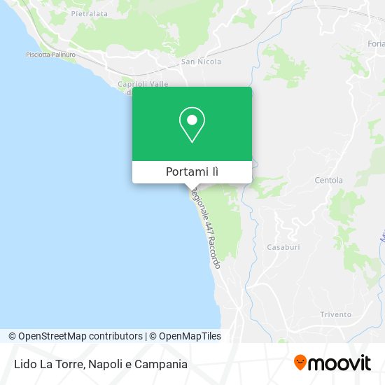 Mappa Lido La Torre
