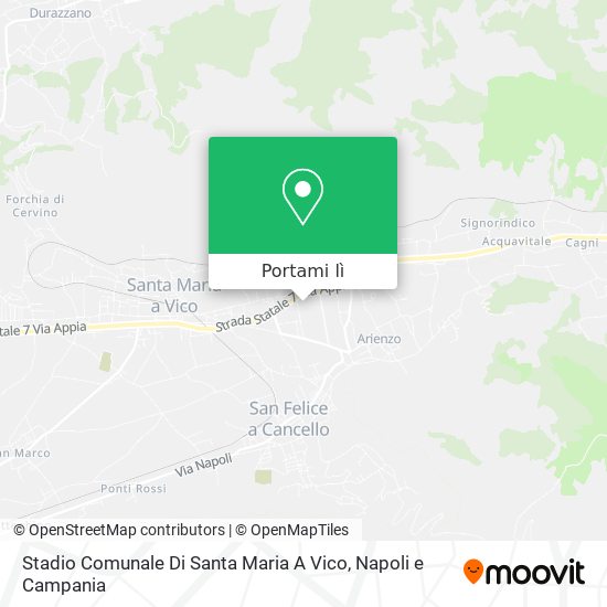 Mappa Stadio Comunale Di Santa Maria A Vico