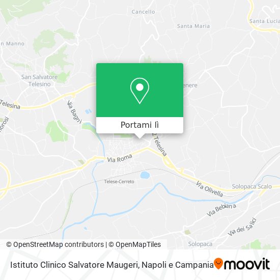 Mappa Istituto Clinico Salvatore Maugeri