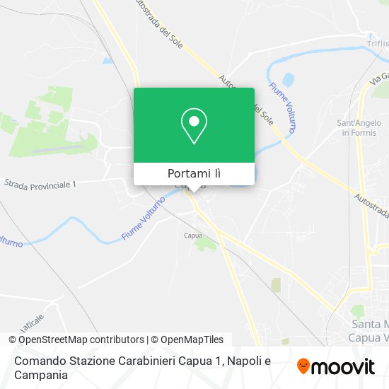 Mappa Comando Stazione Carabinieri Capua 1