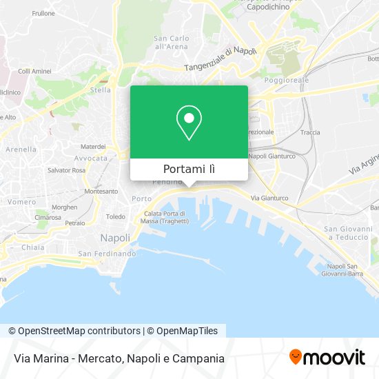 Mappa Via Marina - Mercato