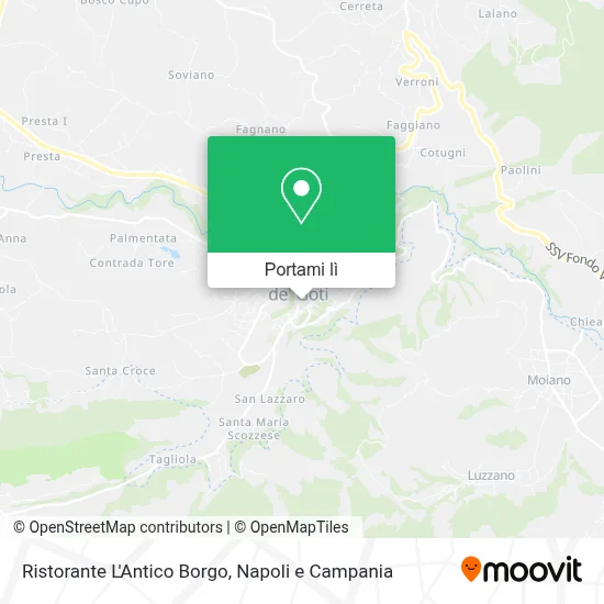 Mappa Ristorante L'Antico Borgo