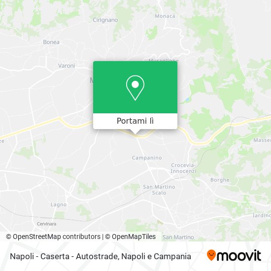 Mappa Napoli - Caserta - Autostrade