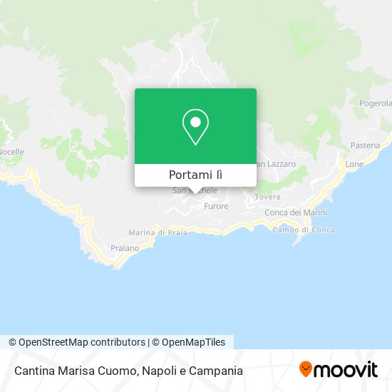 Mappa Cantina Marisa Cuomo
