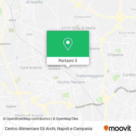 Mappa Centro Alimentare Gli Archi