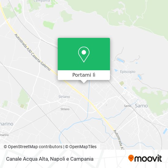 Mappa Canale Acqua Alta