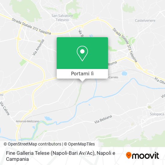 Mappa Fine Galleria Telese (Napoli-Bari Av / Ac)