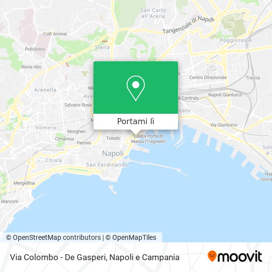 Mappa Via Colombo - De Gasperi