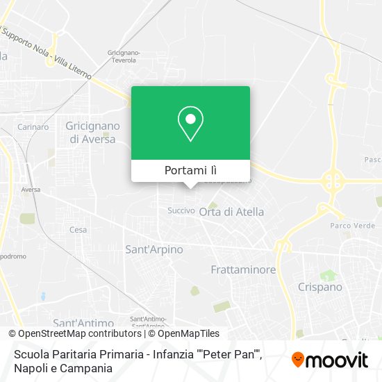 Mappa Scuola Paritaria Primaria - Infanzia ""Peter Pan""