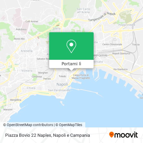 Mappa Piazza Bovio 22 Naples