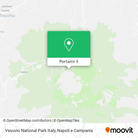 Mappa Vesuvio National Park Italy