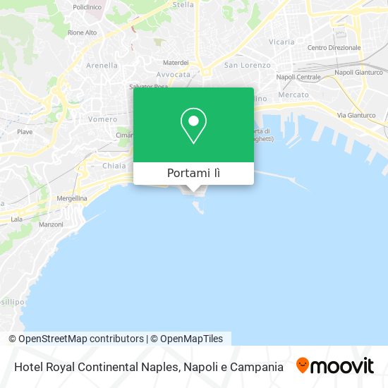 Mappa Hotel Royal Continental Naples