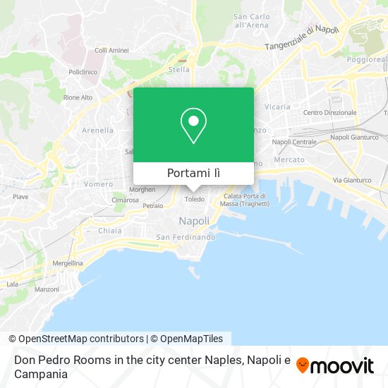 Mappa Don Pedro Rooms in the city center Naples