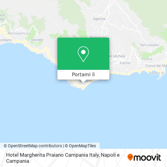 Mappa Hotel Margherita Praiano Campania Italy