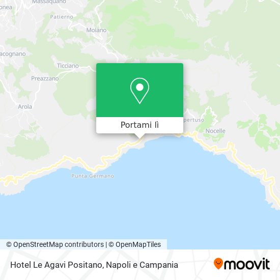 Mappa Hotel Le Agavi Positano