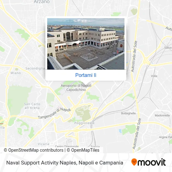 Mappa Naval Support Activity Naples