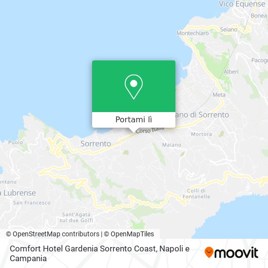 Mappa Comfort Hotel Gardenia Sorrento Coast
