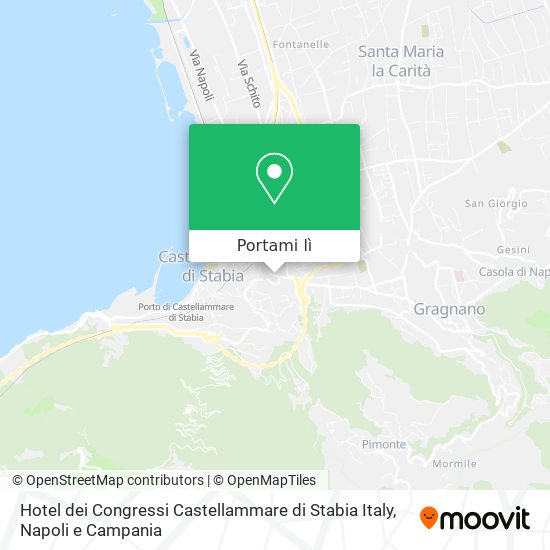 Mappa Hotel dei Congressi Castellammare di Stabia Italy