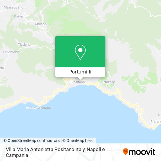 Mappa Villa Maria Antonietta Positano Italy