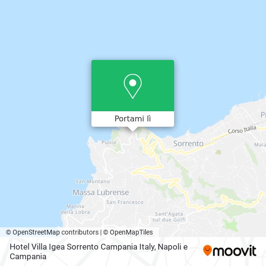 Mappa Hotel Villa Igea Sorrento Campania Italy