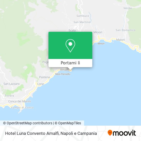 Mappa Hotel Luna Convento Amalfi