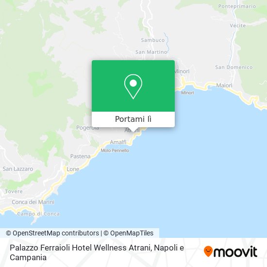 Mappa Palazzo Ferraioli Hotel Wellness Atrani