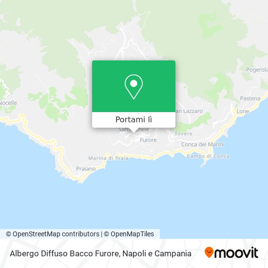 Mappa Albergo Diffuso Bacco Furore