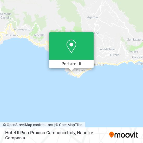 Mappa Hotel Il Pino Praiano Campania Italy