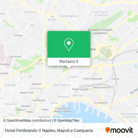 Mappa Hotel Ferdinando II Naples