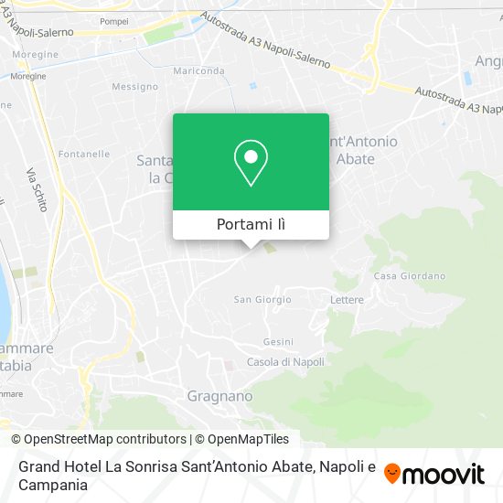 Mappa Grand Hotel La Sonrisa SantʼAntonio Abate