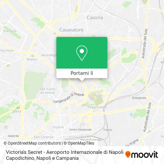 Mappa Victoria's Secret - Aeroporto Internazionale di Napoli Capodichino