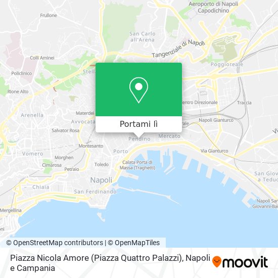 Mappa Piazza Nicola Amore (Piazza Quattro Palazzi)