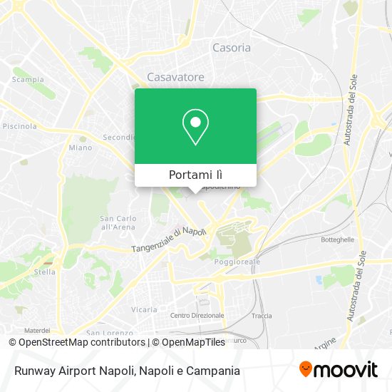 Mappa Runway Airport Napoli