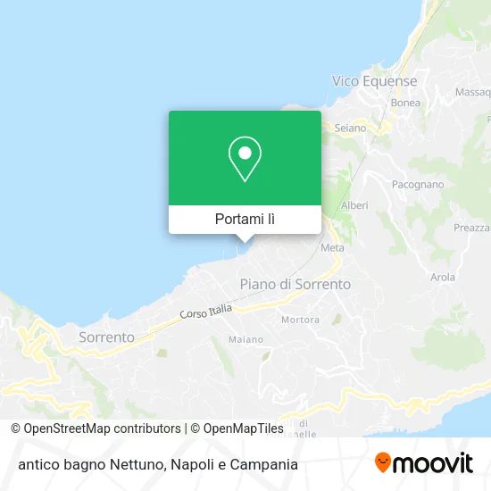 Mappa antico bagno Nettuno