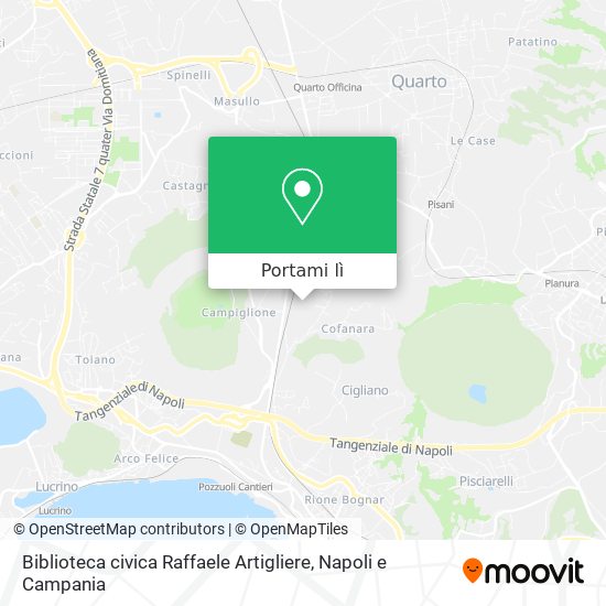 Mappa Biblioteca civica Raffaele Artigliere