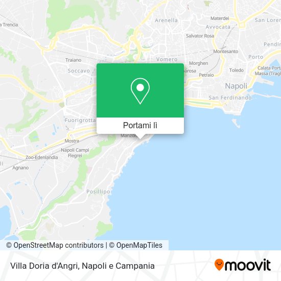 Mappa Villa Doria d'Angri