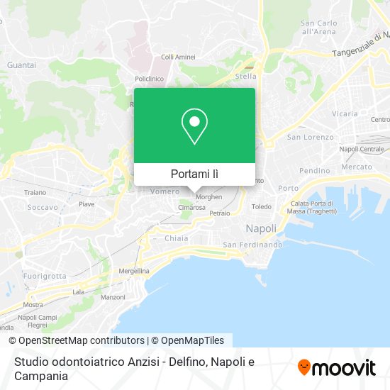 Mappa Studio odontoiatrico Anzisi - Delfino