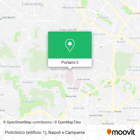 Mappa Policlinico (edificio 1)