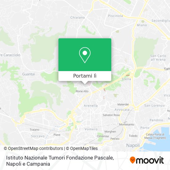 Mappa Istituto Nazionale Tumori Fondazione Pascale
