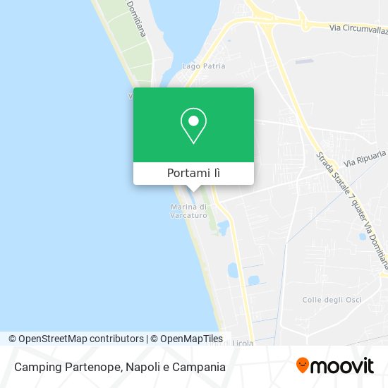 Mappa Camping Partenope