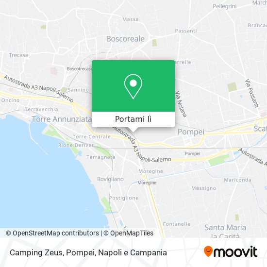 Mappa Camping Zeus, Pompei