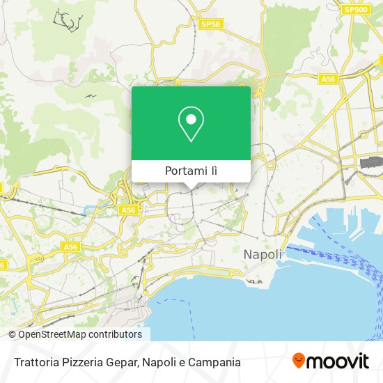 Mappa Trattoria Pizzeria Gepar