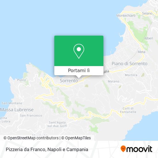 Mappa Pizzeria da Franco