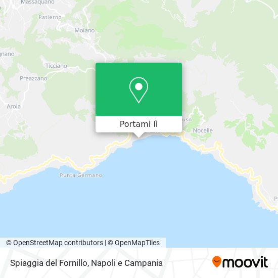 Mappa Spiaggia del Fornillo