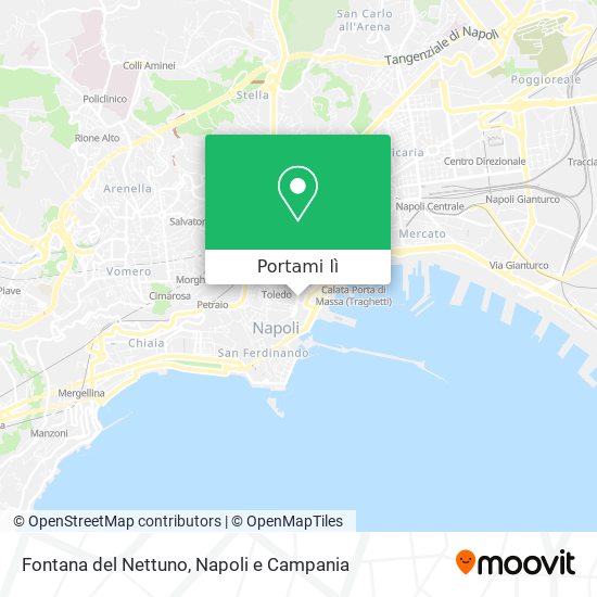 Mappa Fontana del Nettuno