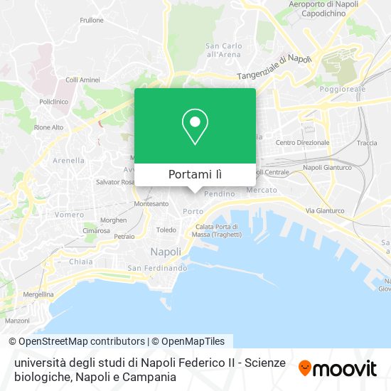 Mappa università degli studi di Napoli Federico II - Scienze biologiche