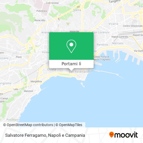 Come arrivare a Salvatore Ferragamo a Napoli con Bus, Metro o Treno?